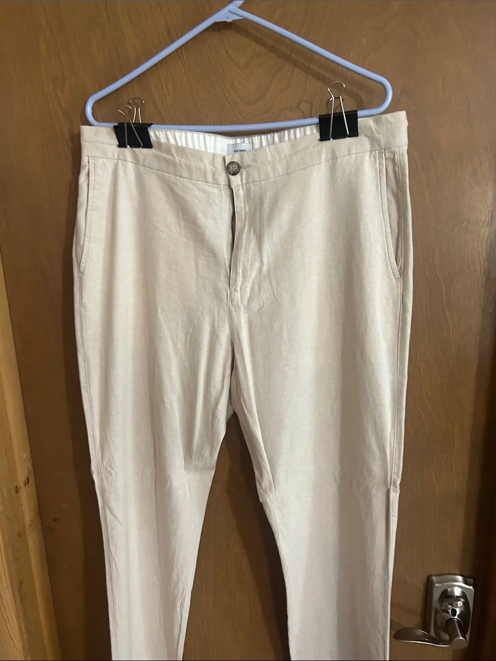 Men's Lightweight Cream Pants